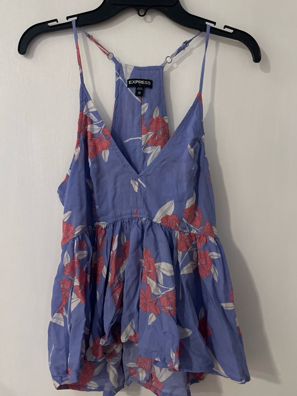 Express Lavender Floral Spaghetti-Strap Camisole